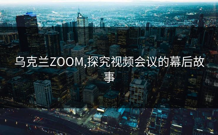 乌克兰ZOOM,探究视频会议的幕后故事
